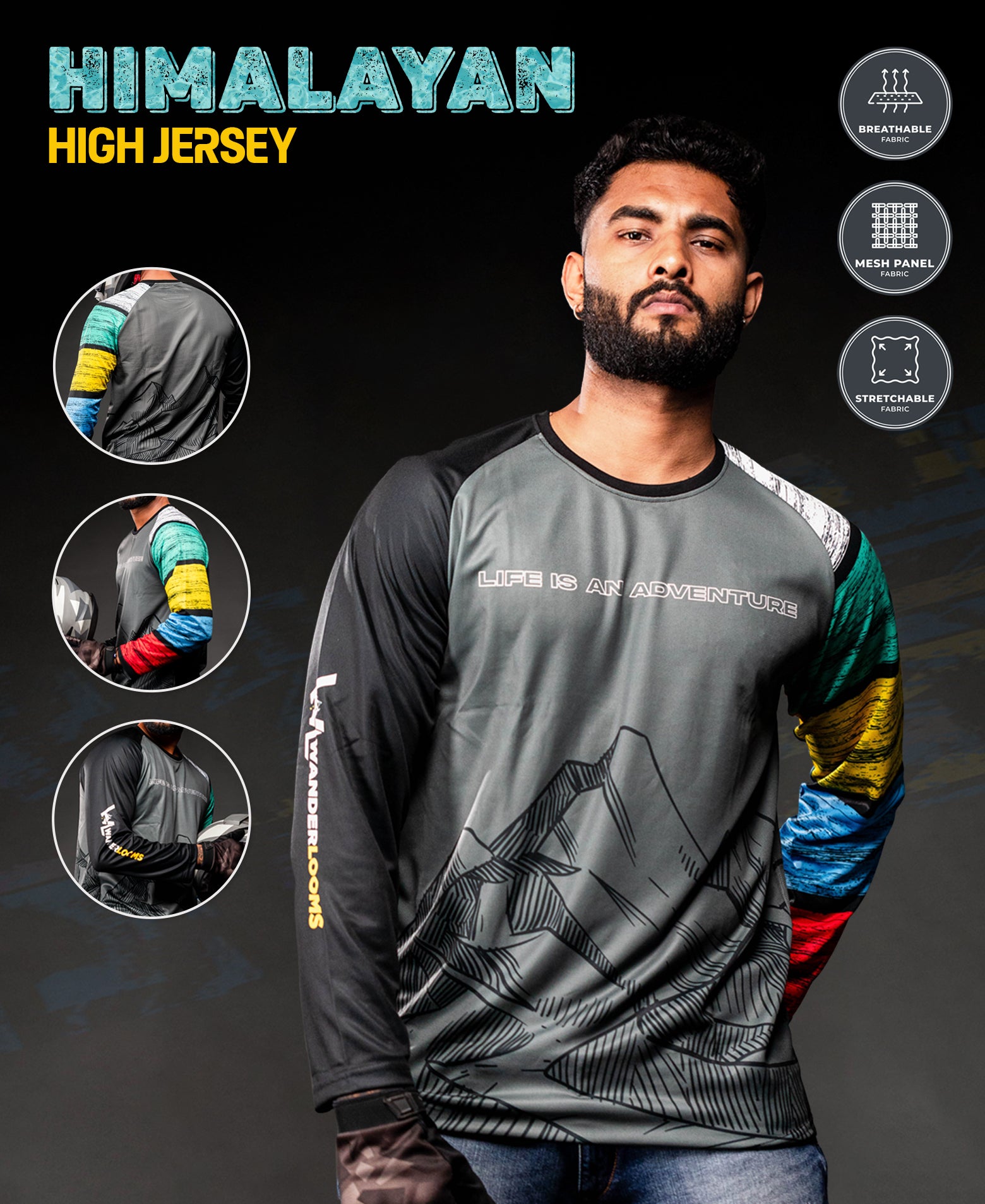 Himalayan Jersey and Ladakh Peak Cap Combo