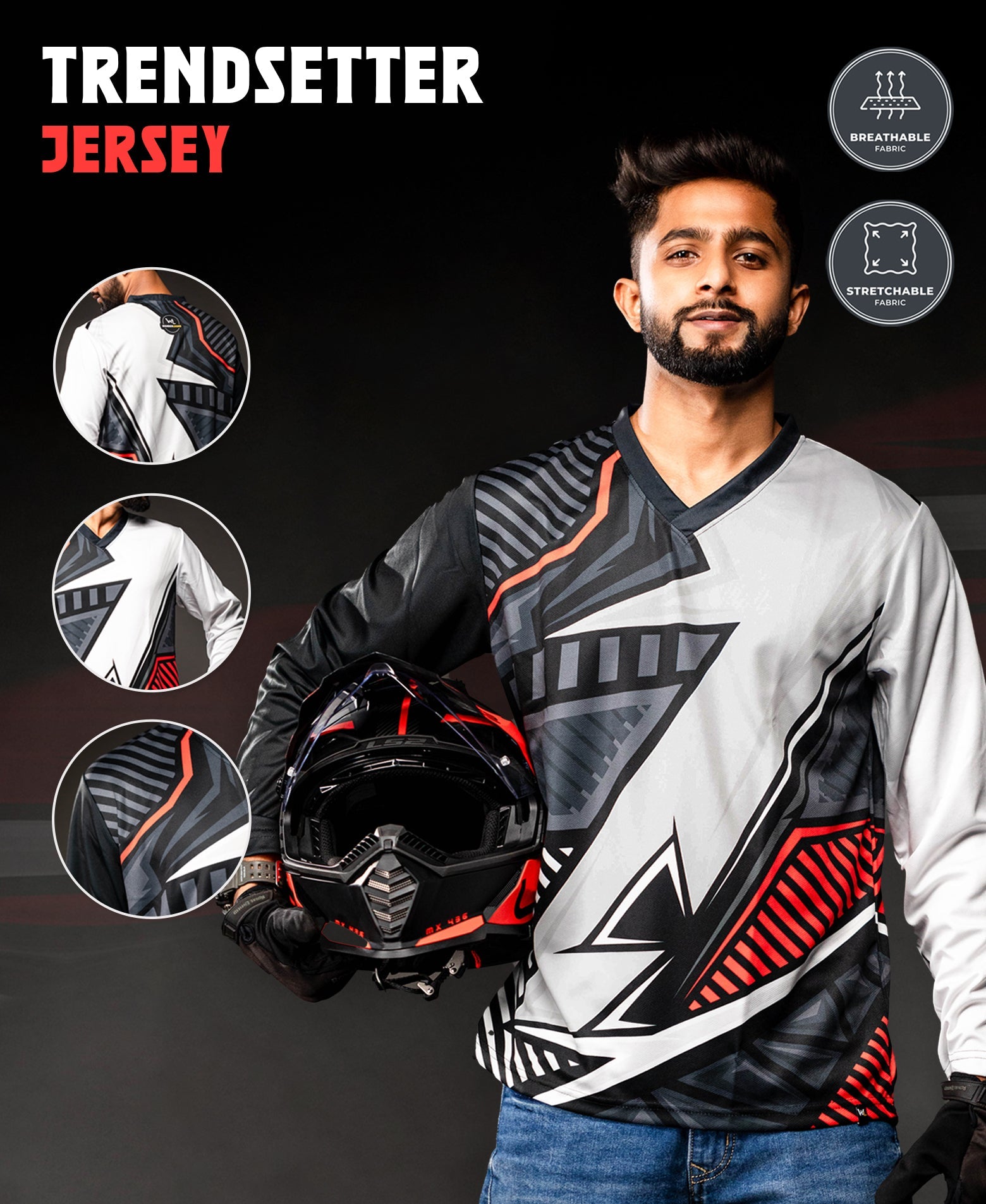 Trendsetter Jersey and Speed Freak Bandana Combo