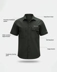 Adventure Half Sleeve Shirt- Grey