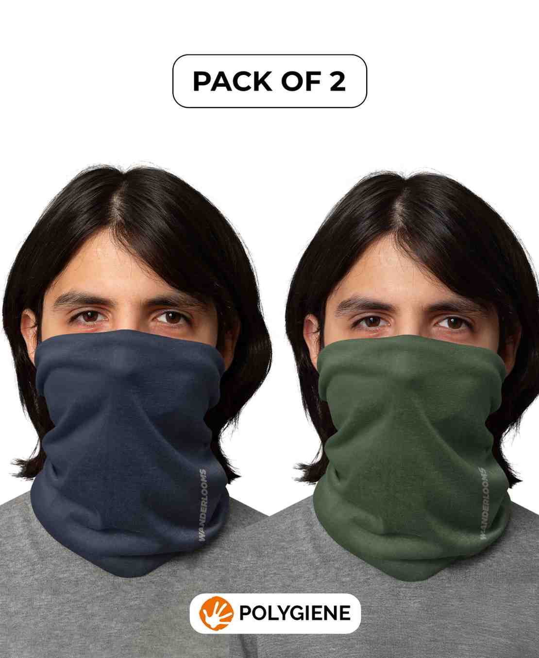 Navy Nomad Bandana and Olive Quest Bandana