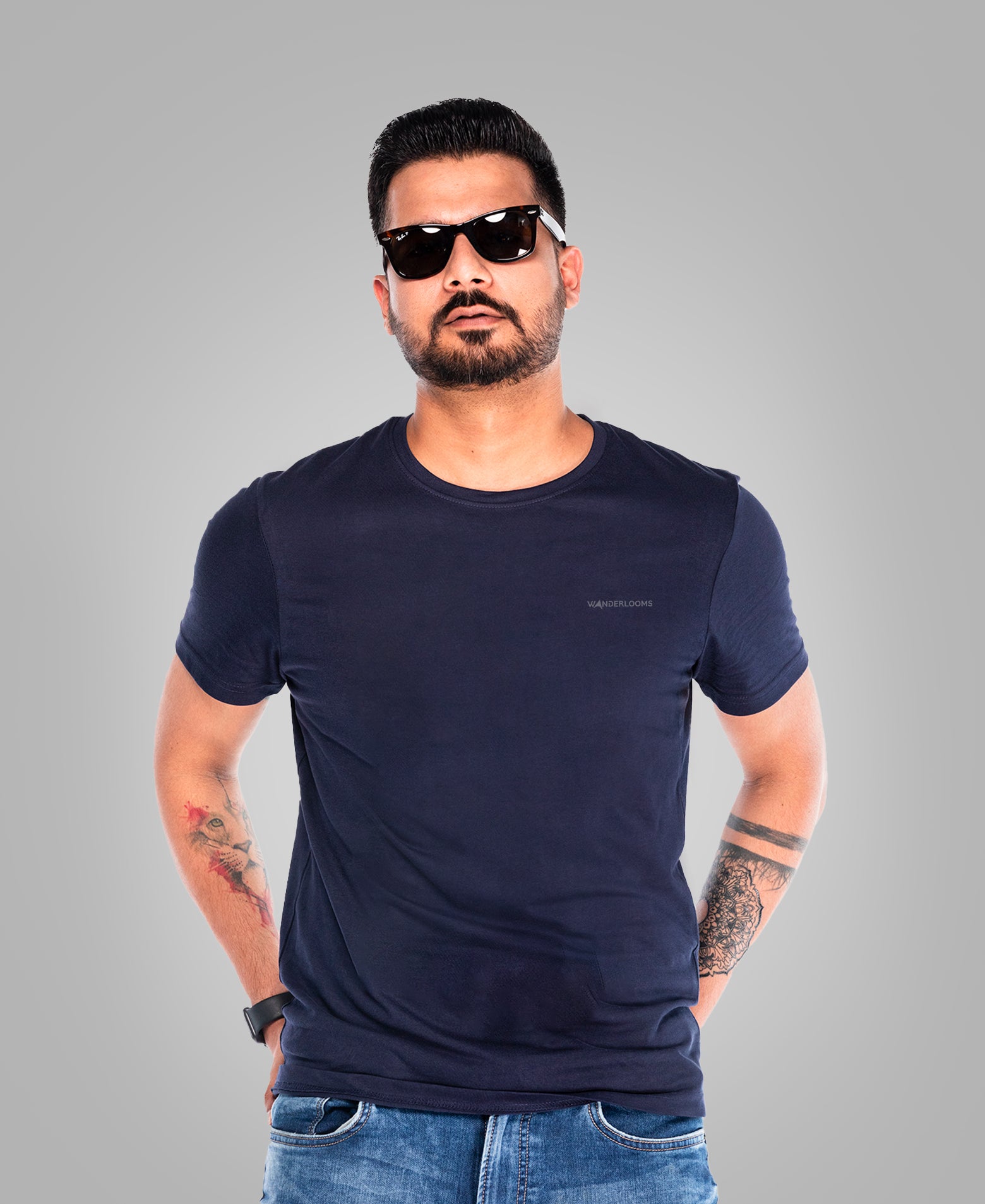 Navy Blue T- Shirt