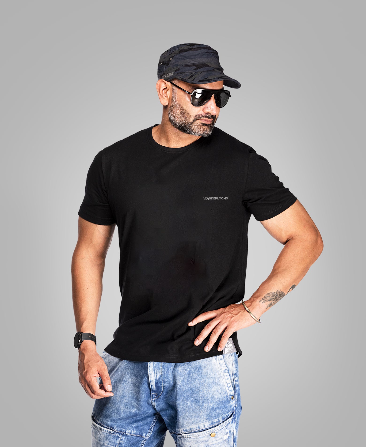 Rider Black T- Shirt