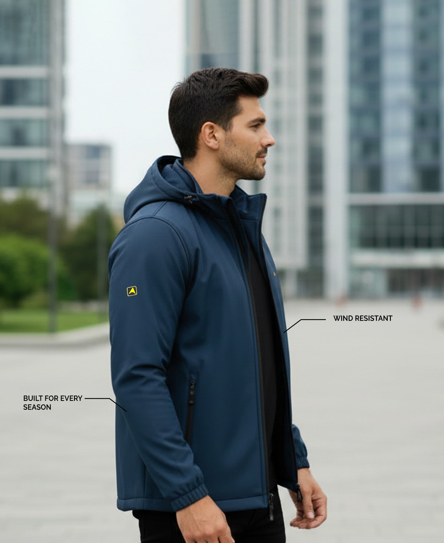 Odyssey Windcheater -Storm Blue – WANDERLOOMS