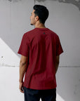 Wander Oversized T-Shirt (Maroon)