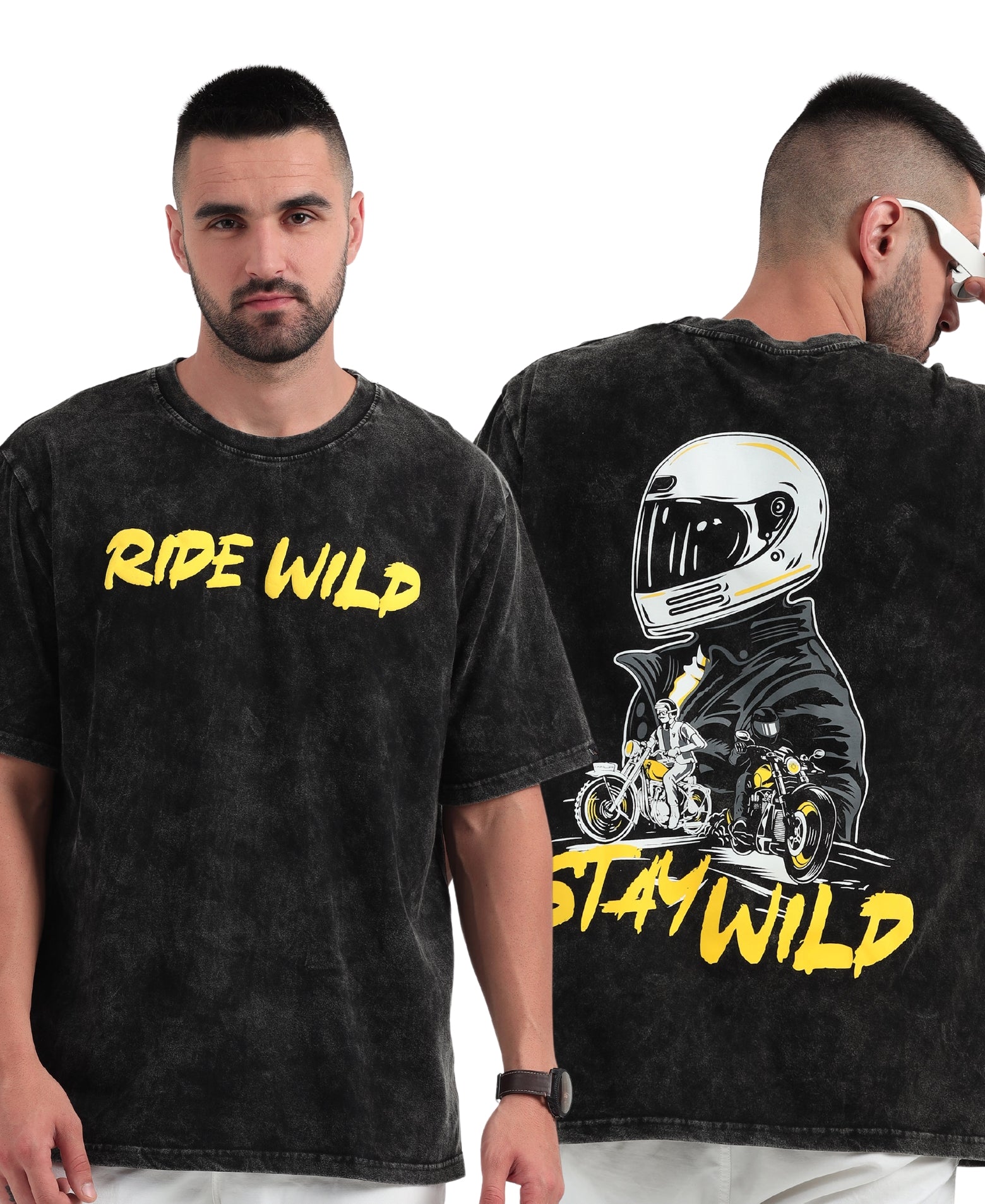 Ride Wild Oversized T-Shirt (stone washed)