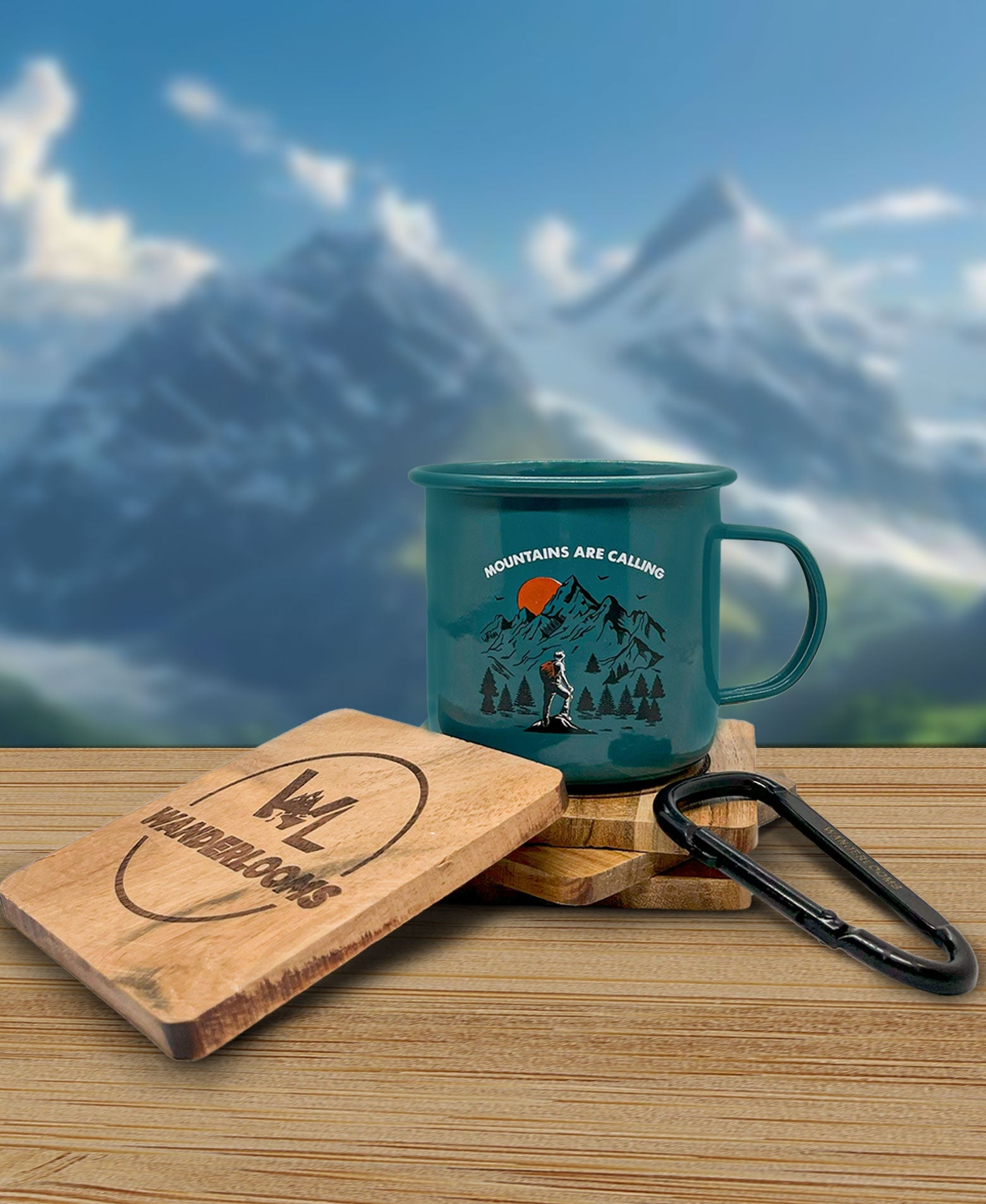 Mountains Are Calling Enamel Mug