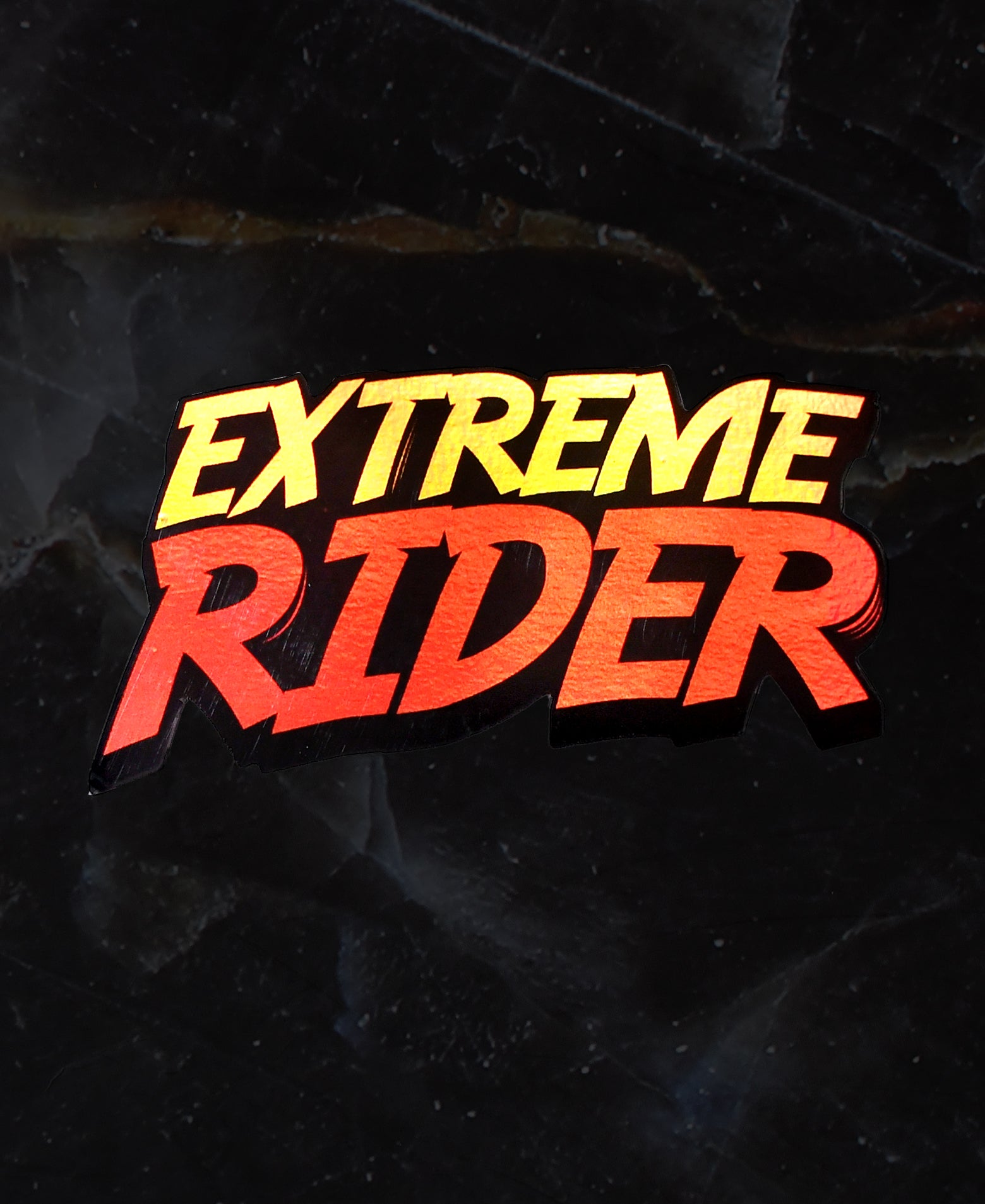 Extreme Rider Holographic Sticker – WANDERLOOMS