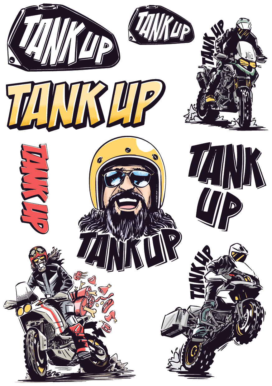 Tank up Vol-4 A5 Size Sticker Sheet
