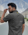Adventure Half Sleeve Shirt- Grey