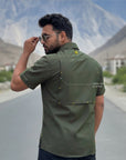 Adventure Half Sleeve Shirt Olive Green