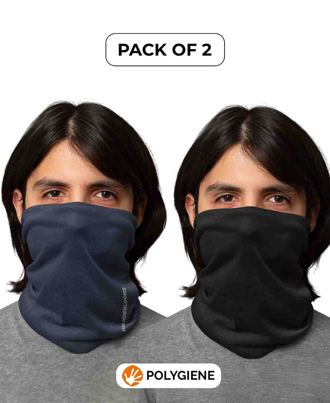 Midnight Black Bandana and Navy Nomad Bandana