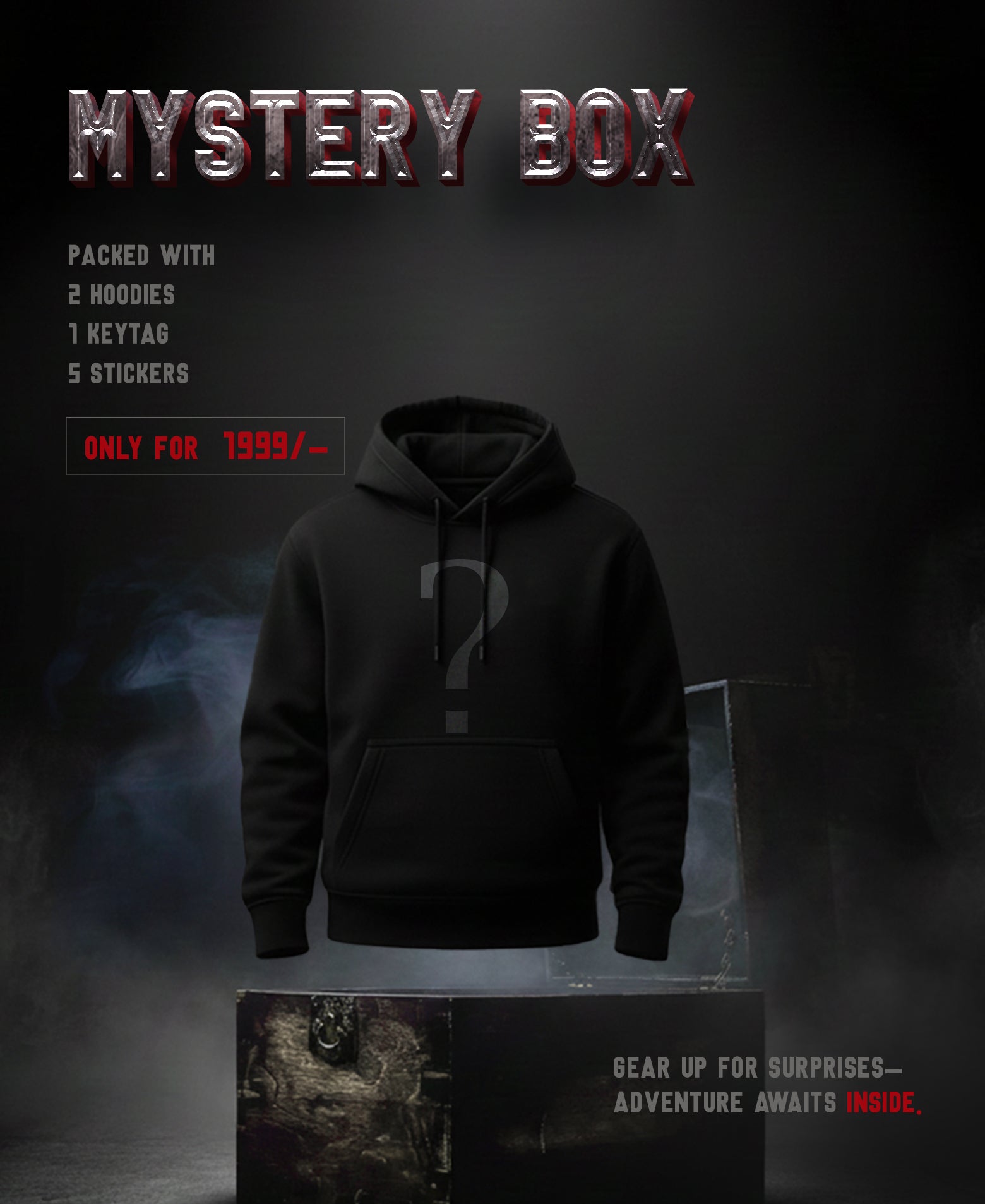 Mystery Box - 2 Hoodies + 1 Keytag + 5 Stickers
