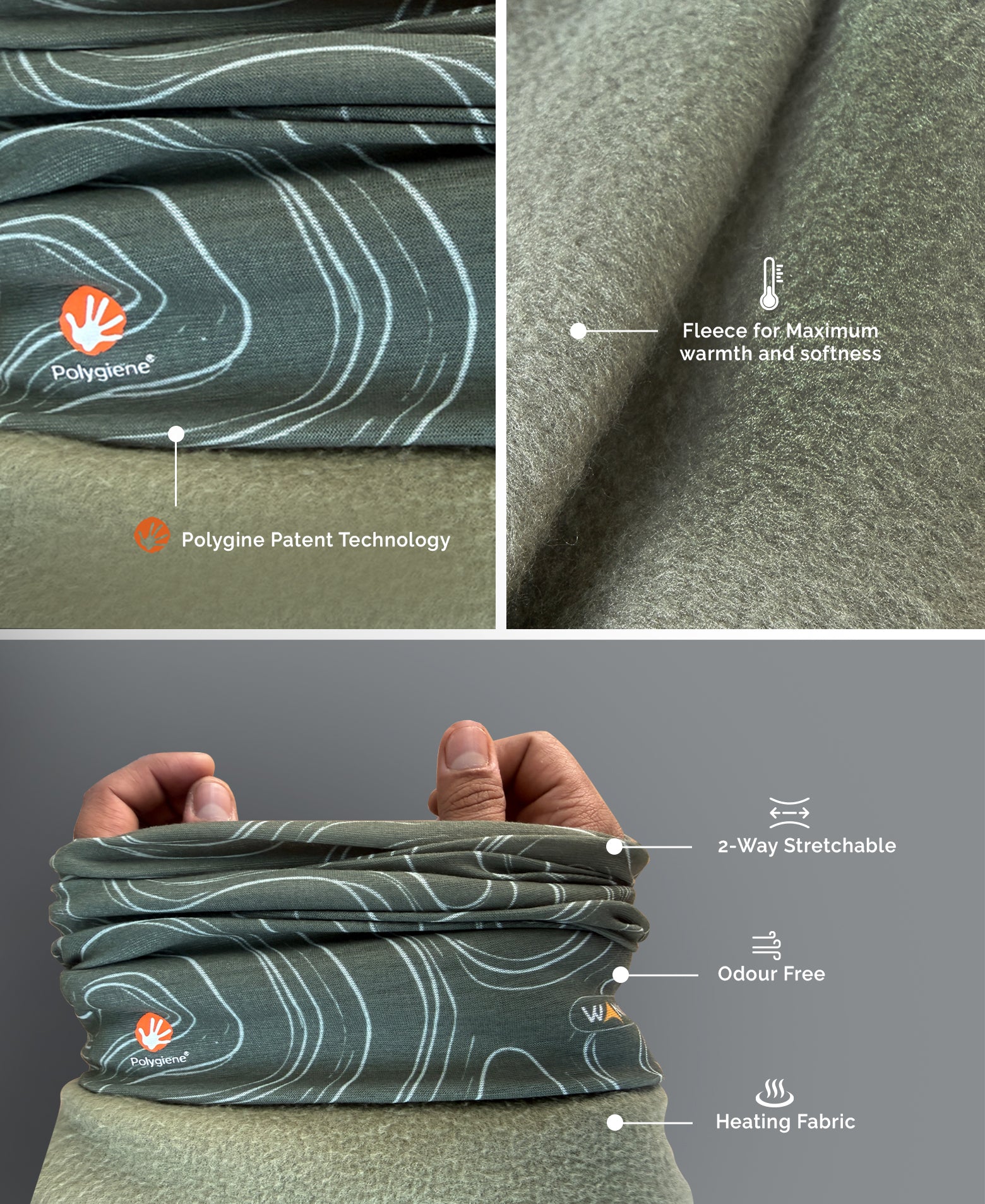 Forest Trail Winter Bandana