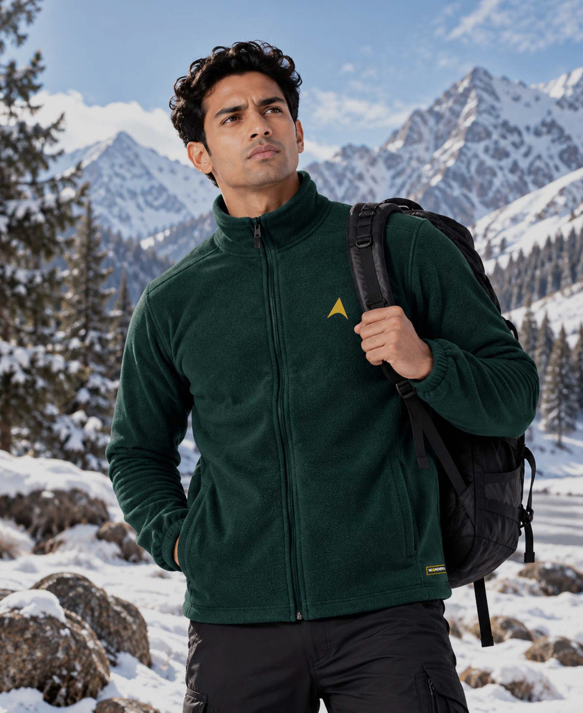 Wander fleece jacket - Trail Olive
