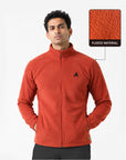 Wander fleece jacket - Campfire orange