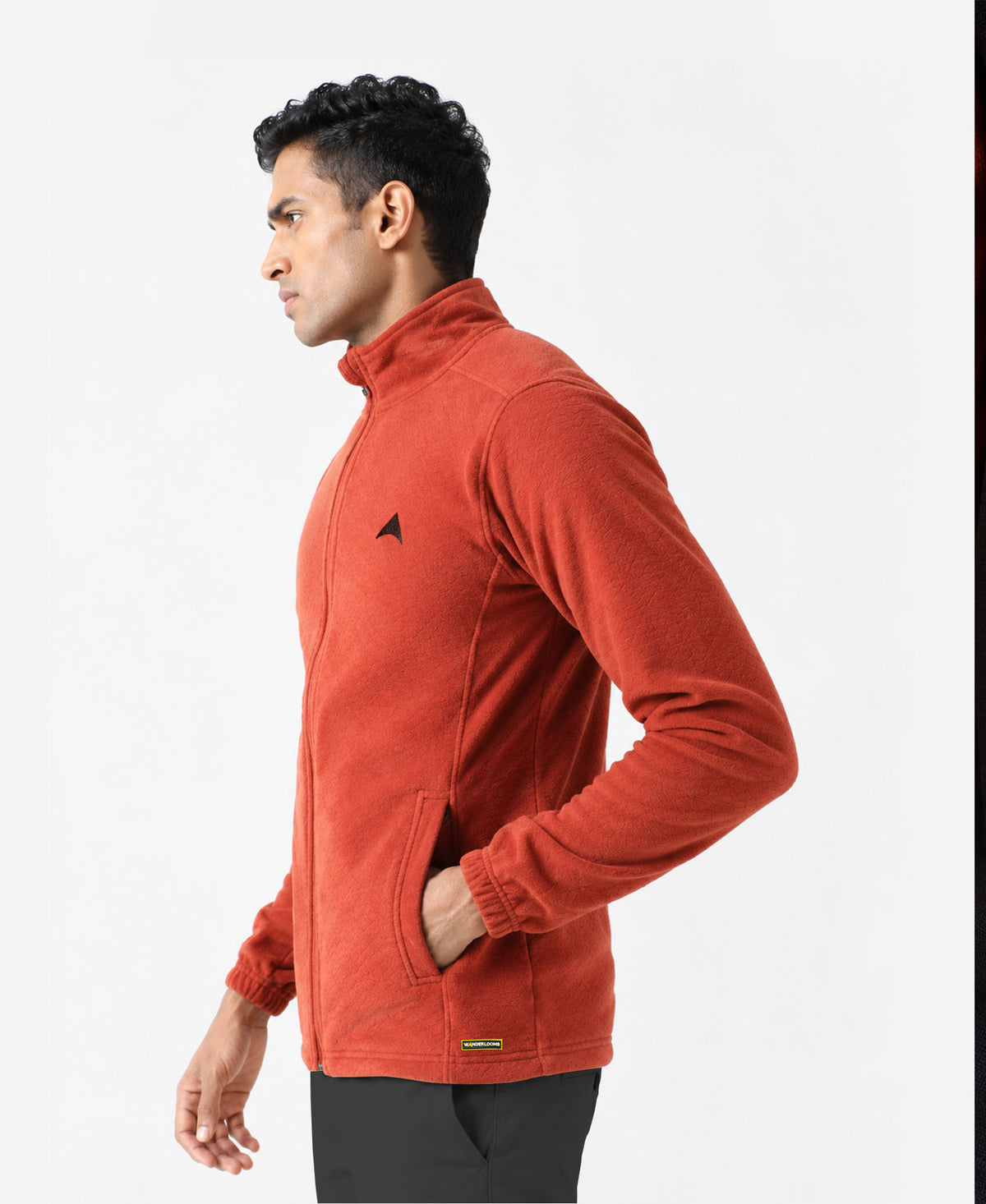 Wander fleece jacket - Campfire orange
