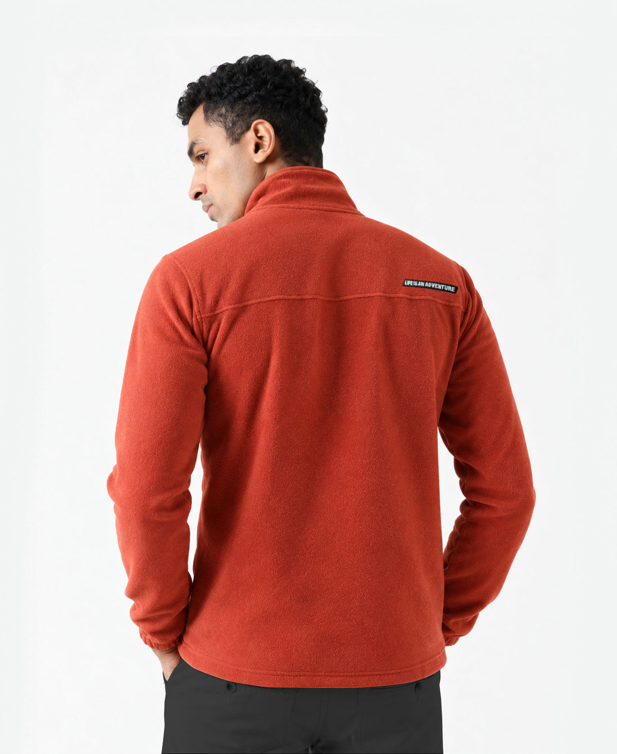 Wander fleece jacket - Campfire orange