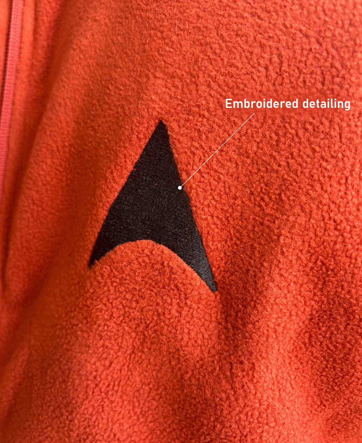 Wander fleece jacket - Campfire orange