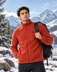 Wander fleece jacket - Campfire orange