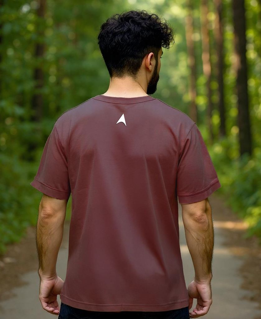 Wander Oversized T-Shirt (Burgundy)