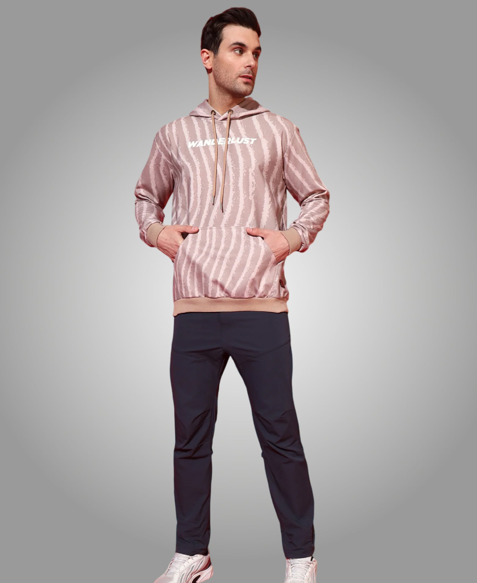 Wanderlust Allover Print Hoodie