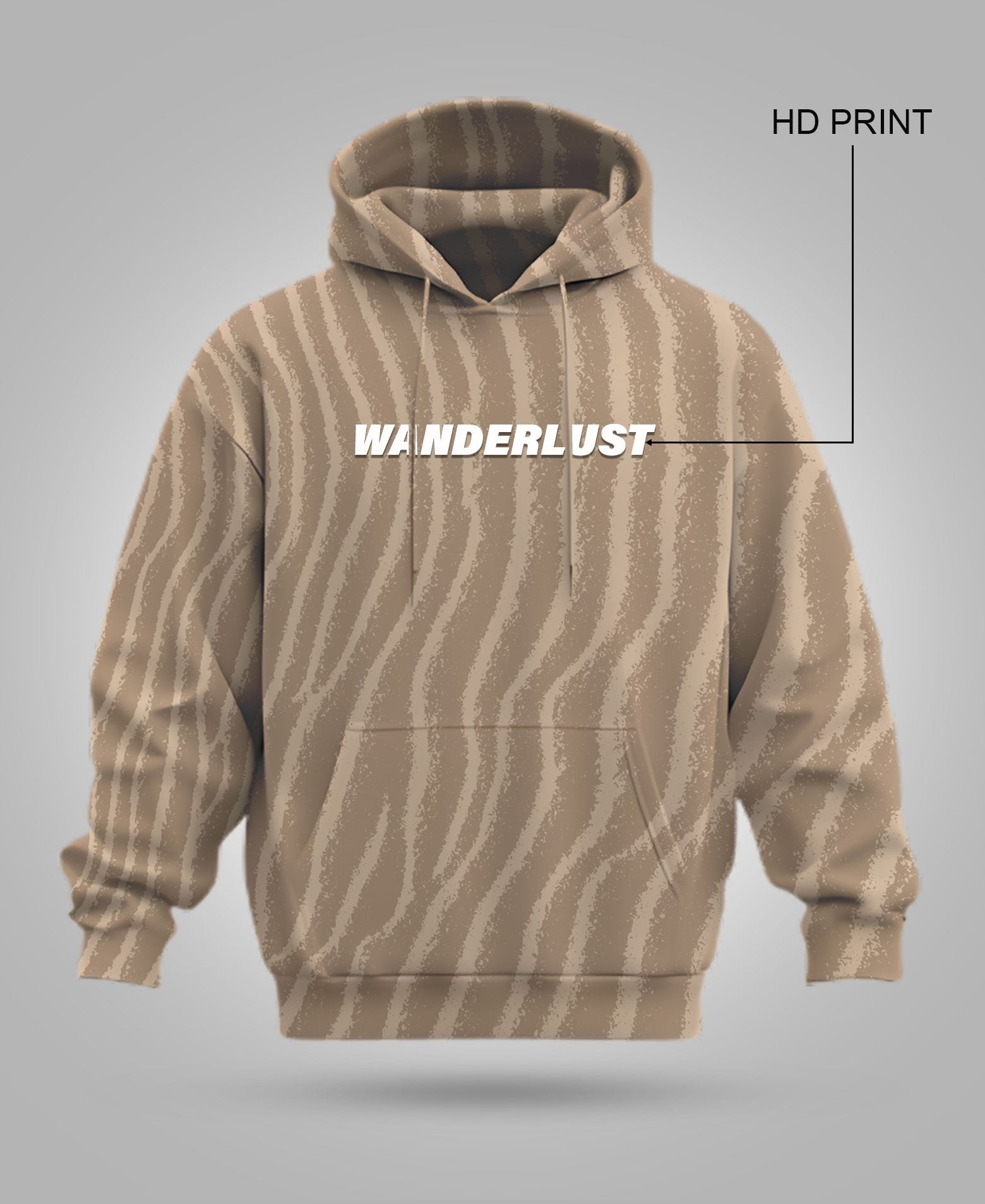 Wanderlust Allover Print Hoodie