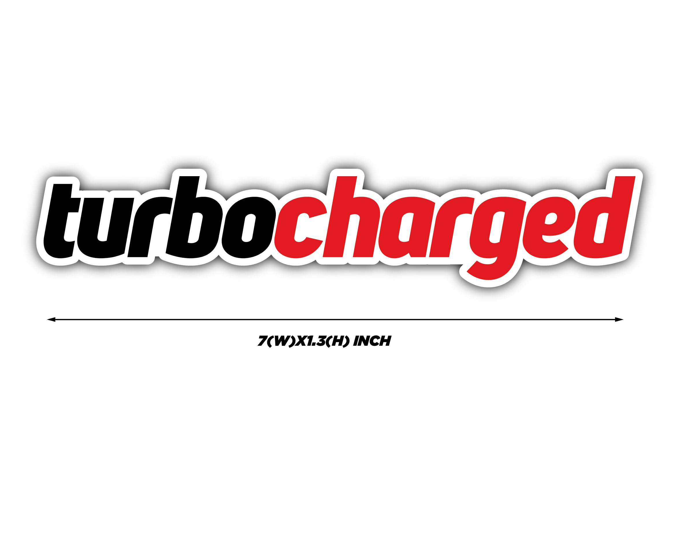 Turbocharged Car Sticker