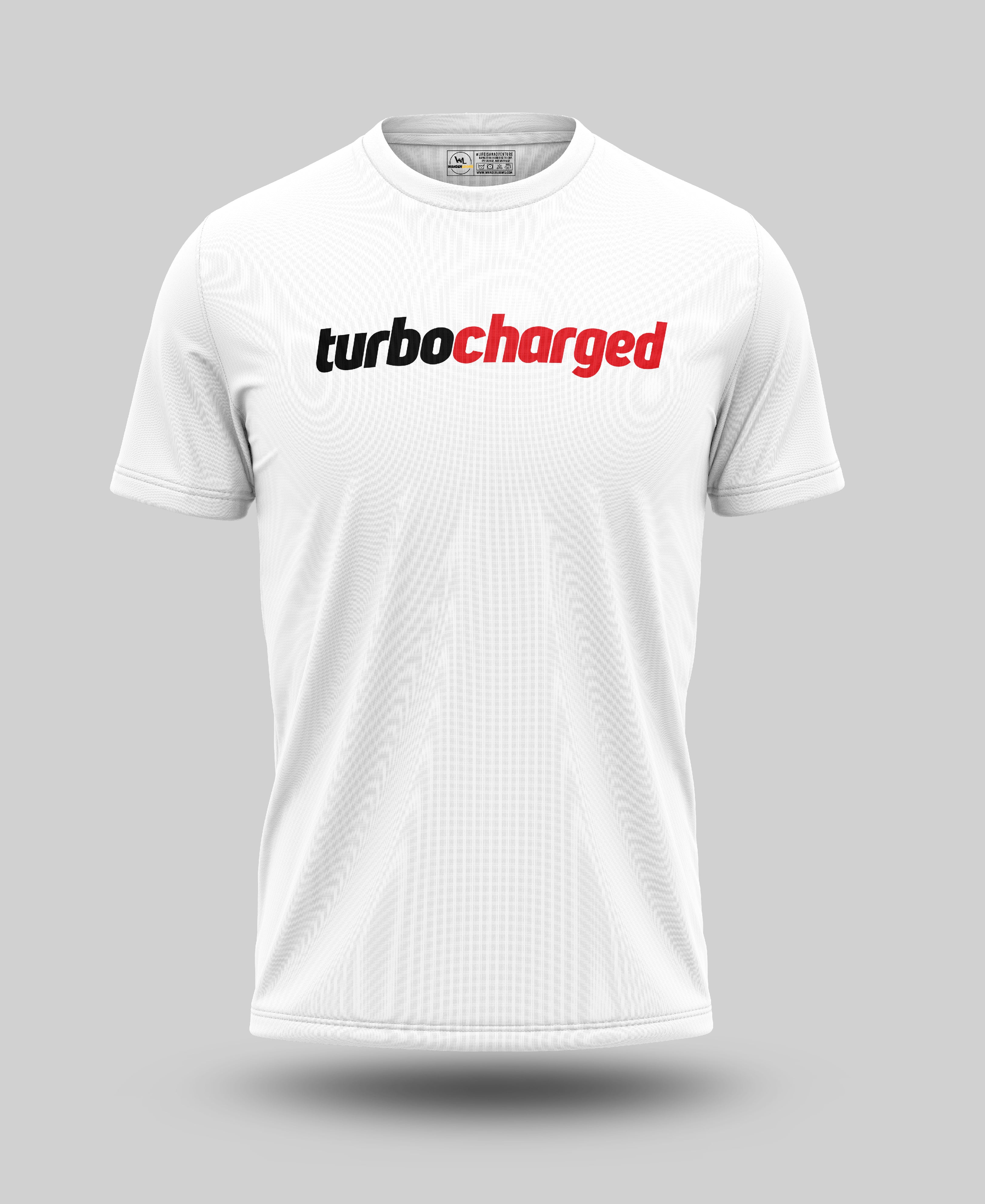 Turbocharged White T-Shirt