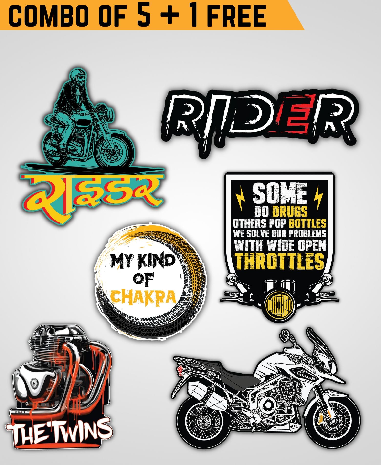 Rebel Riders Sticker Combo