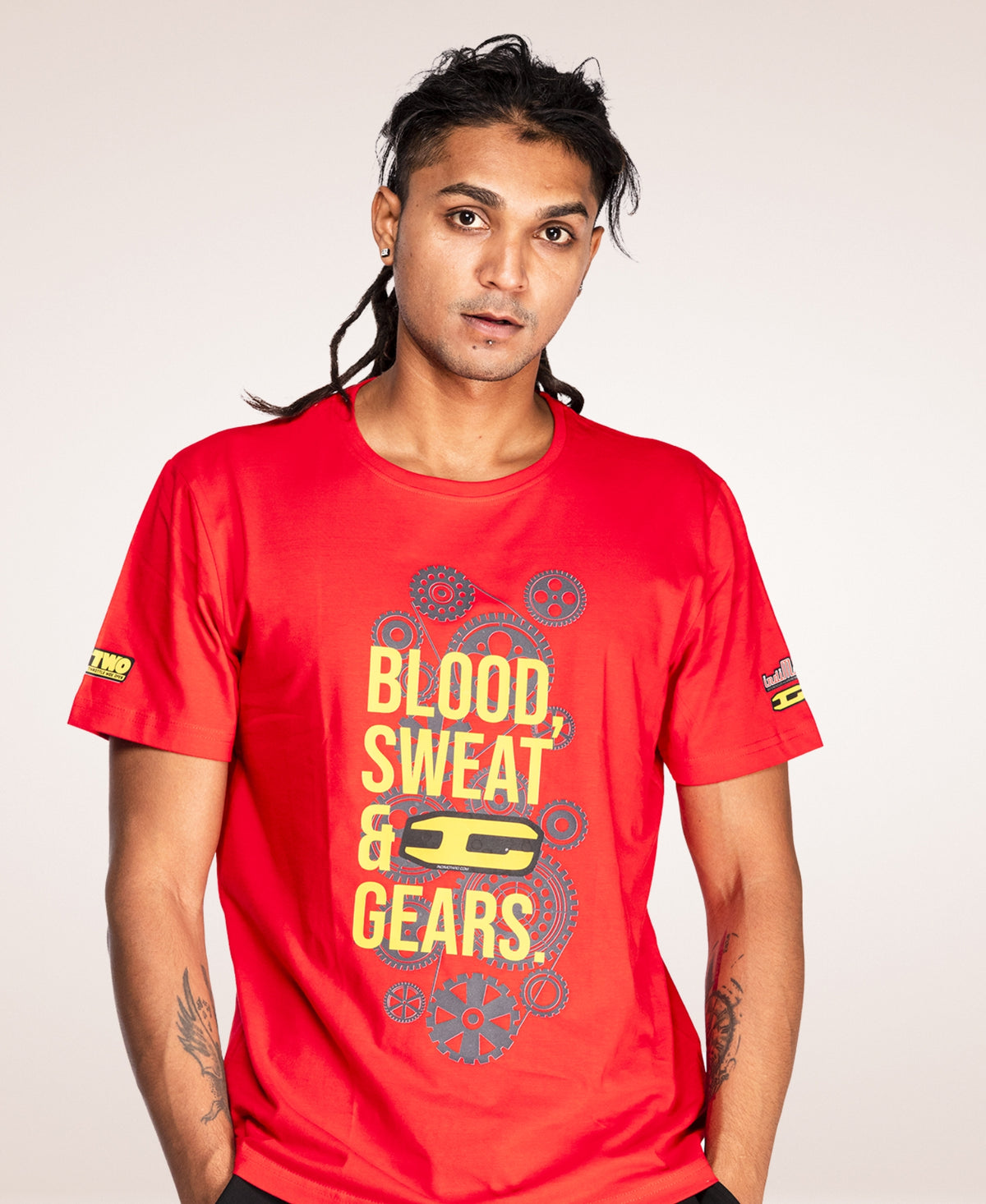 Wanderlooms Indimotard Blood Sweat & Gears TShirt Adventure tshirt